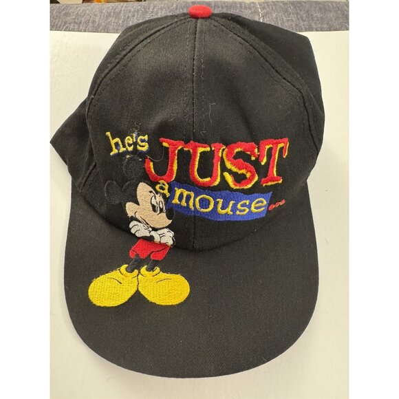 Disney Other - Vintage 90s Disney Mickey "He's Just A Mouse Yeah Right" Snapback BB30